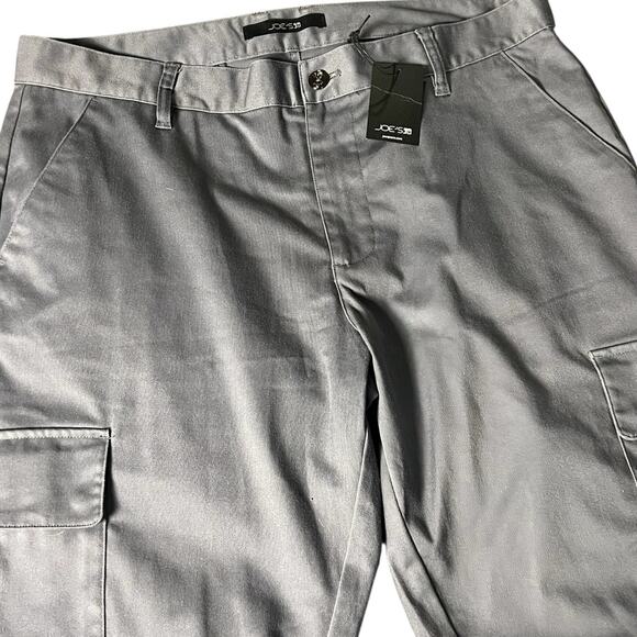 NWT Joe's Jeans Atlas Utility Cargo Pants Men 36 Asphalt Zip‎ Fly Button Closure - Picture 1 of 7